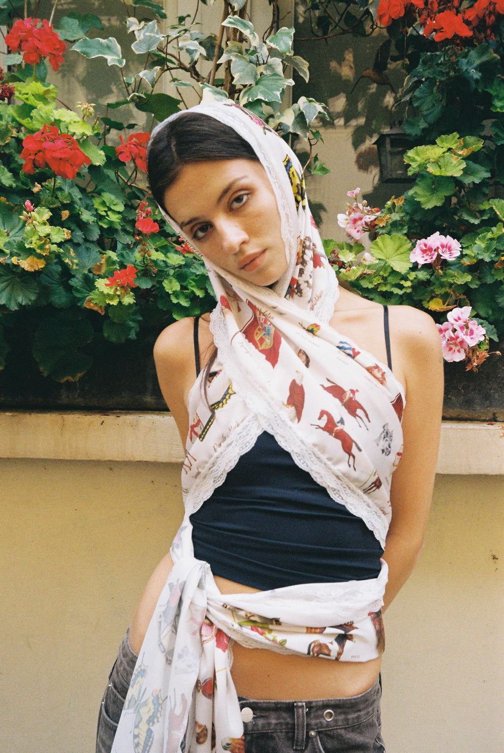 WESTERN ARCHIVE LACE LONG SCARF