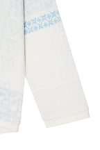 ORNAMENT 02 WAFFLE OVERSIZED LONG SLEEVE T-SHIRT (WHITE)