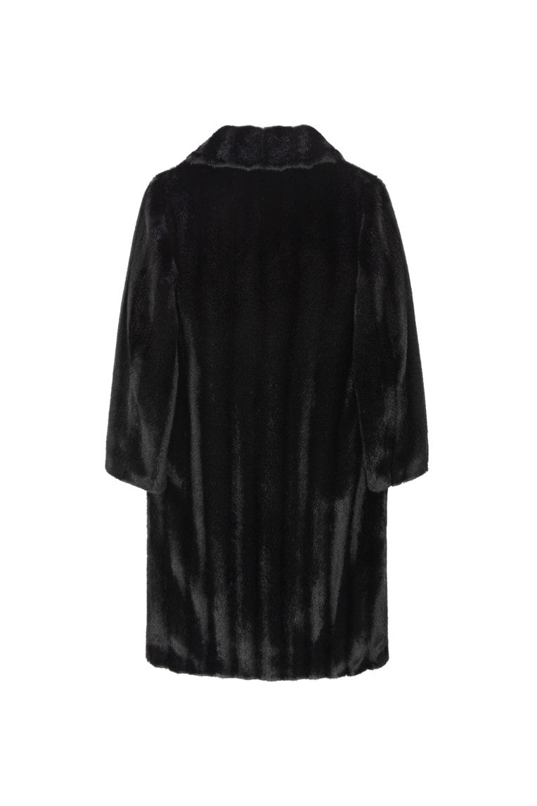 FAUX FUR LONG COAT (BLACK) - 9
