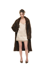 FAUX FUR LONG COAT (BROWN) - 6