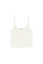 RIBBED TANK TOP (IVORY)