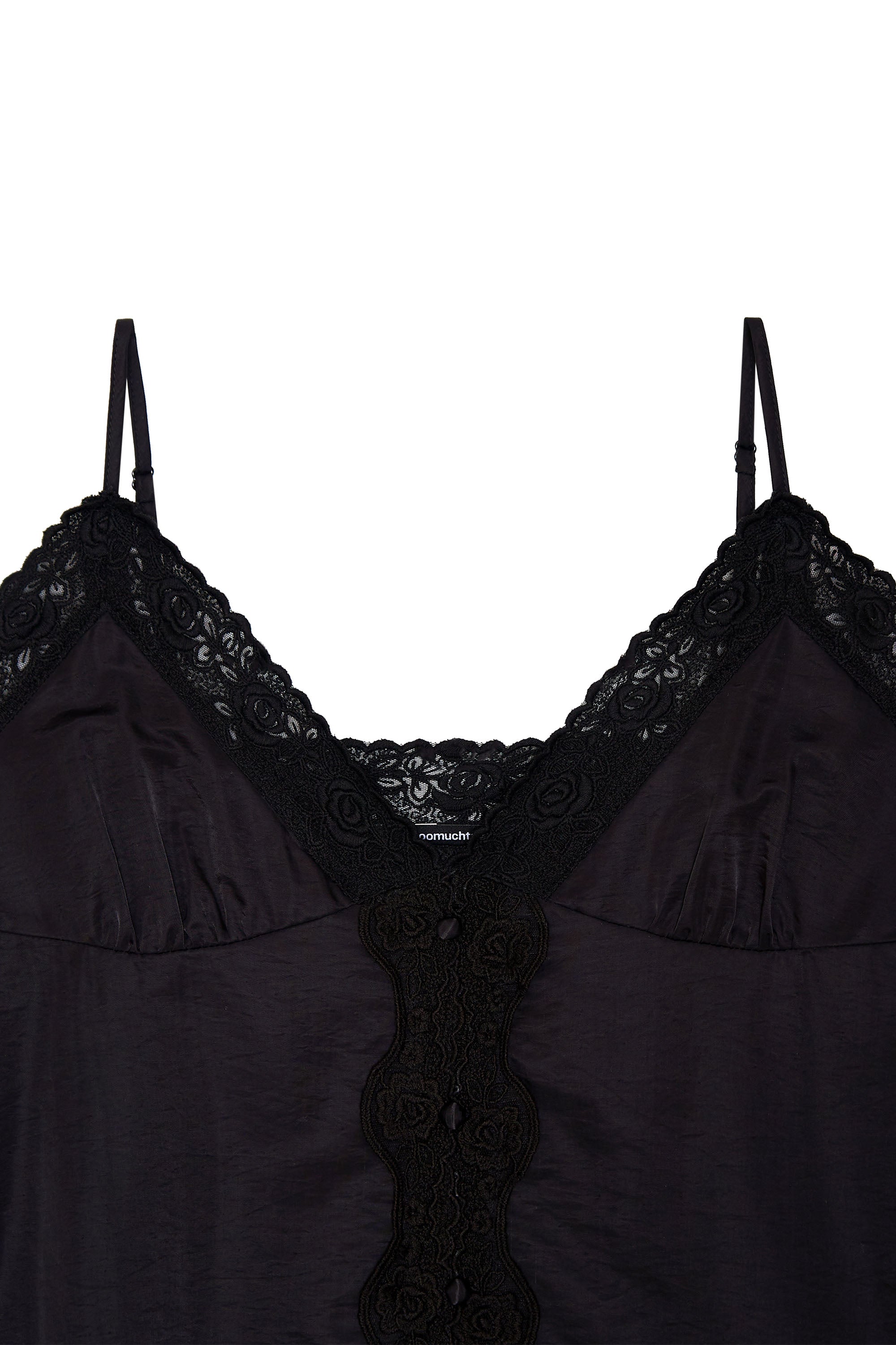 LACE SLIP SLEEVELESS TOP (BLACK)