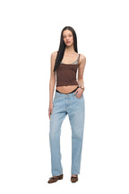 BRA-LAYERED SLEEVELESS TOP (LEOPARD/BROWN)