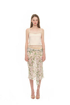 ROSE FLAIR MIDI SKIRT (WHITE)
