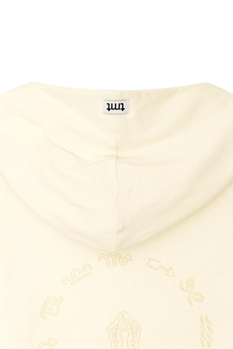 SHEER SLIM-FIT HOODIE (IVORY)