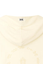 SHEER SLIM-FIT HOODIE (IVORY)