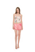 ROSE STENCIL SLEEVELESS TOP (RED)