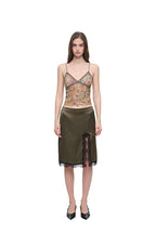 [Ships June 5] METALLIC FLORAL 03 LACE CAMI TOP (YELLOW)