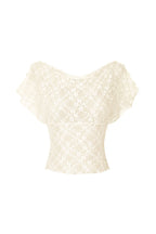 [Ships June 12] LACE BUTTON TOP (IVORY)