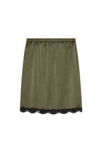 LACE MIDI SKIRT (KHAKI)