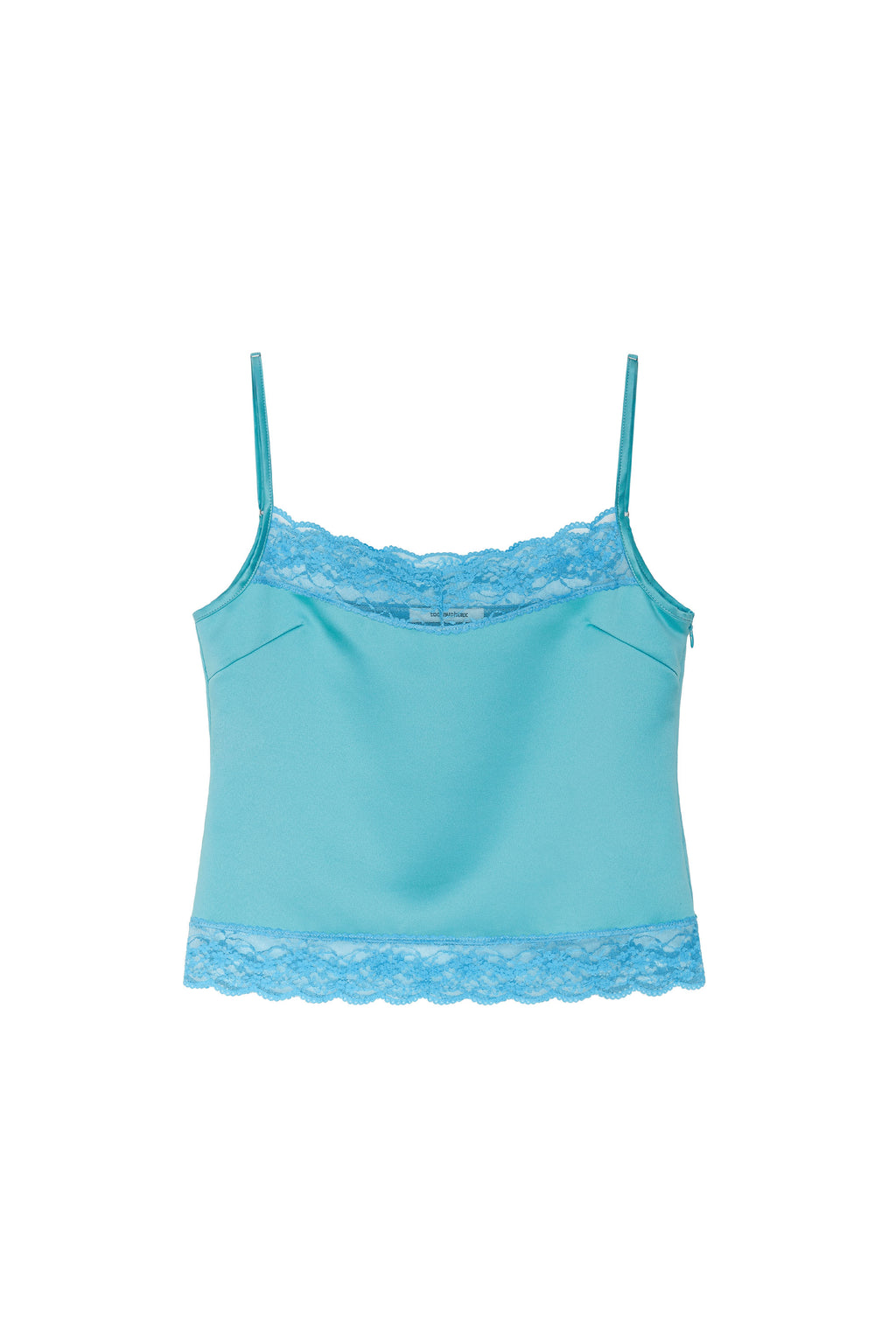 LACE TRIM SLIP CAMISOLE (BLUE)