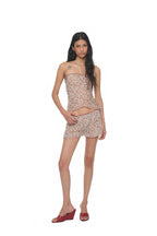 FLORAL HALTER TANK TOP (IVORY)