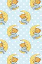 SLEEPING BEAR BUMPER CASE (SKY BLUE)
