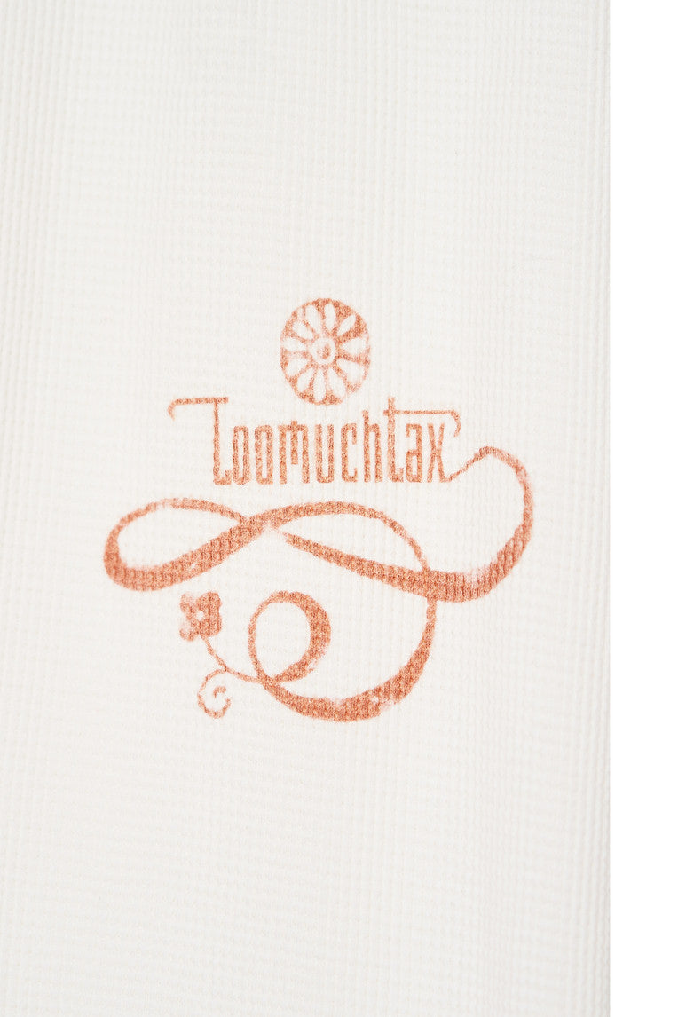 TWIN ZODIAC WAFFLE PANTS (WHITE)