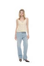 LACE SLIP SLEEVELESS TOP (YELLOW)
