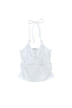 HALTER O-RING TANK TOP (WHITE)