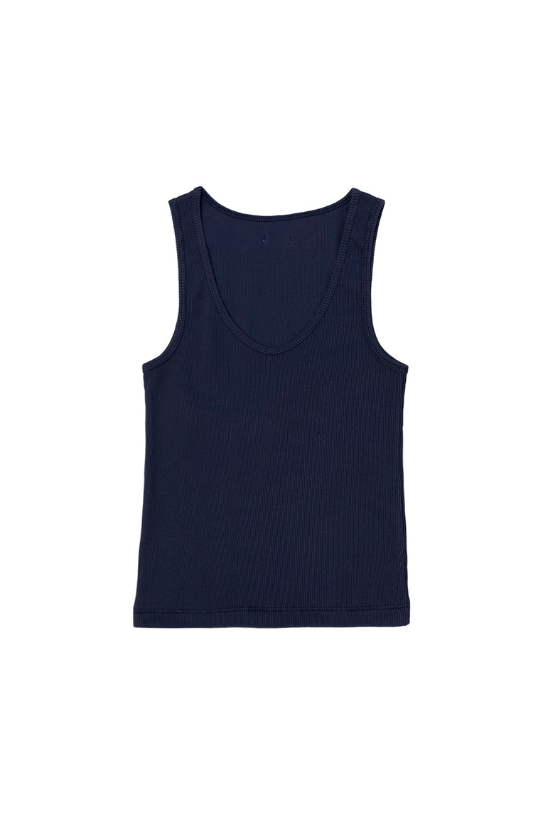 BASIC SLEEVELESS TOP (NAVY)