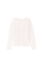 WALLPAPER POINTELLE LONG SLEEVE T-SHIRT (WHITE)