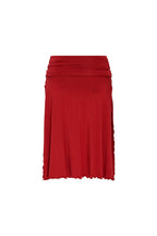 SLIT MIDI SKIRT PANTS (RED)