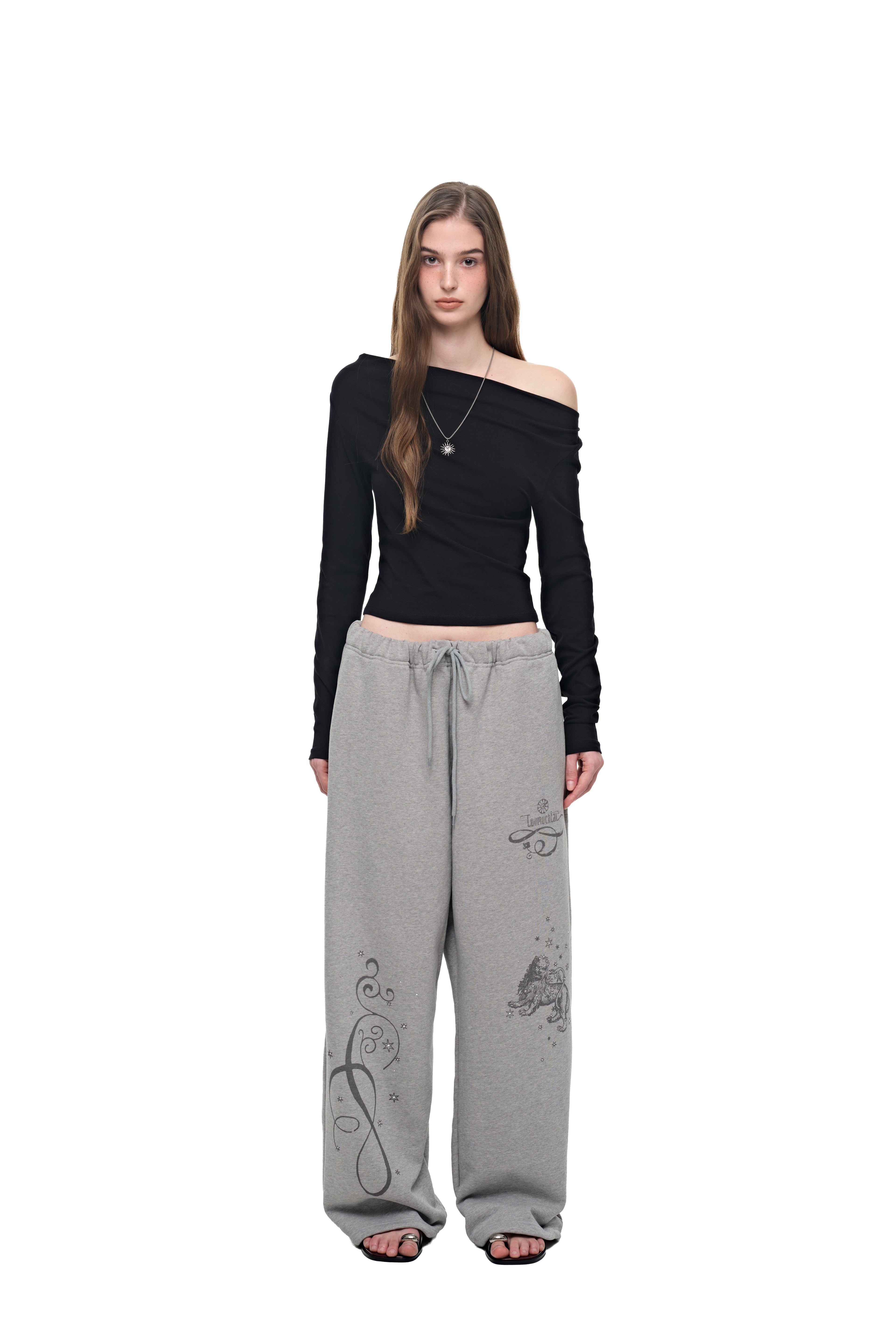 ORNAMENT 02 SWEATPANTS (MELANGE GREY)