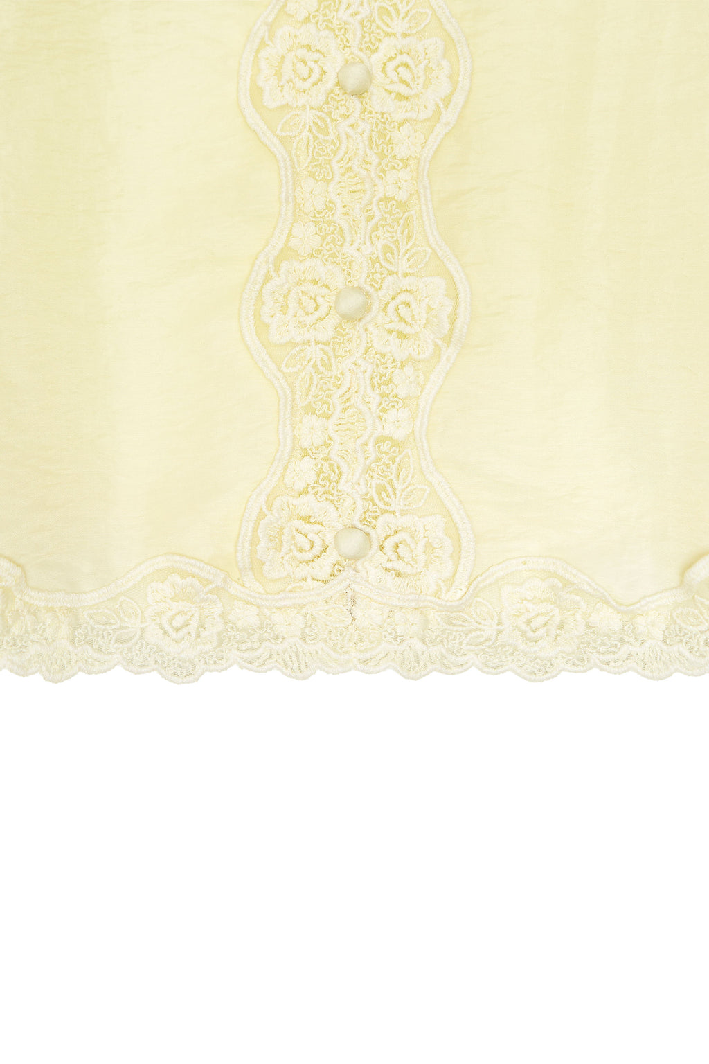 LACE SLIP SLEEVELESS TOP (YELLOW)