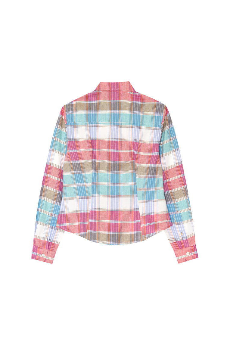 PLAID SLIM-FIT SHIRT (RED)