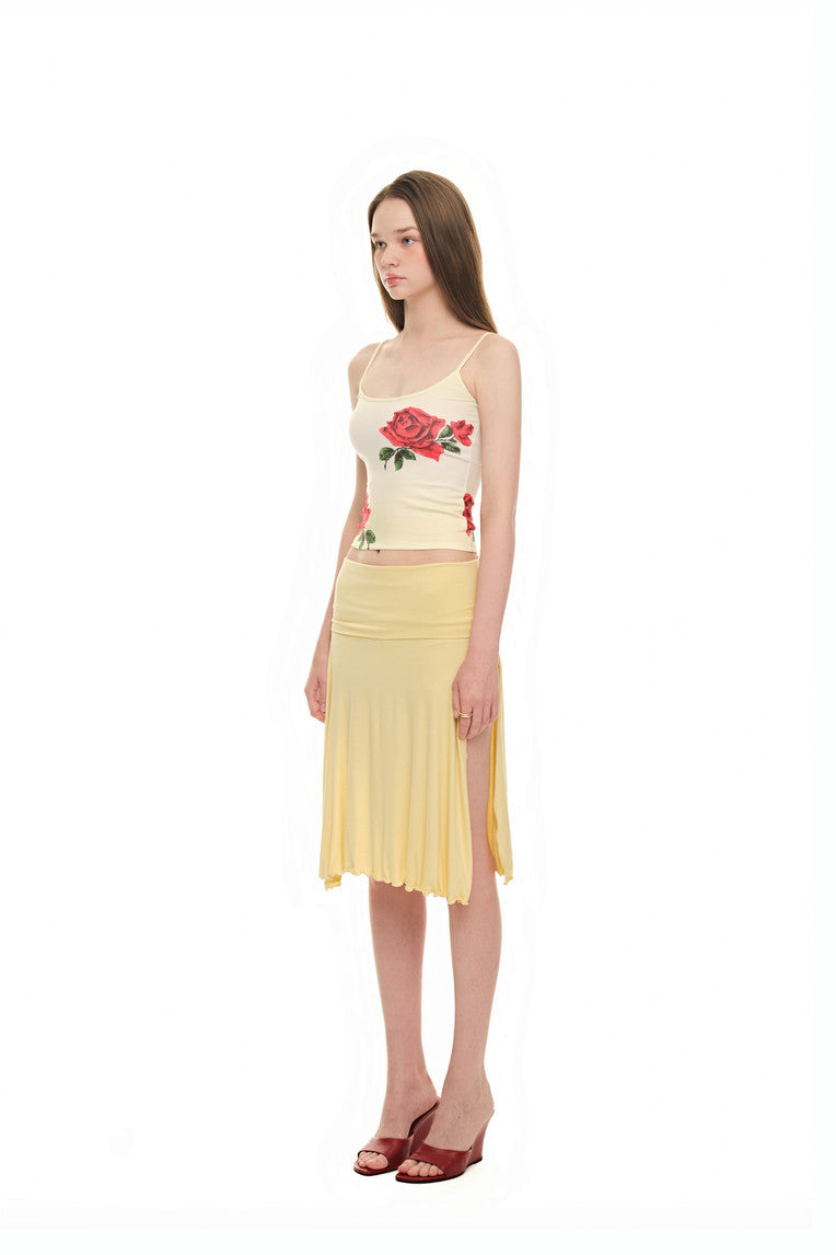 ROSE SLEEVELESS TOP (YELLOW)