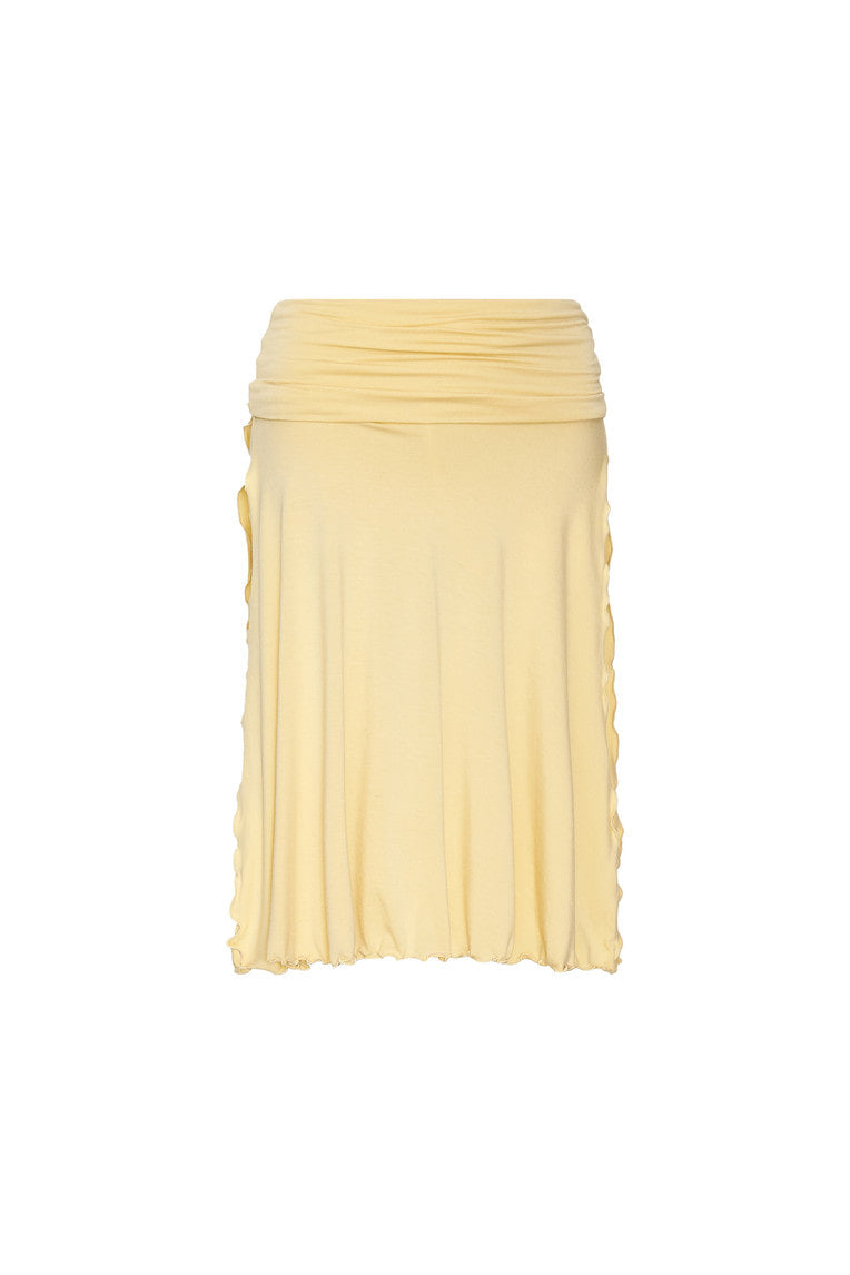 SLIT MIDI SKIRT PANTS (BUTTER)