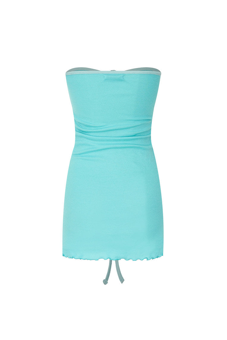 TUBE MINI DRESS (AQUA)