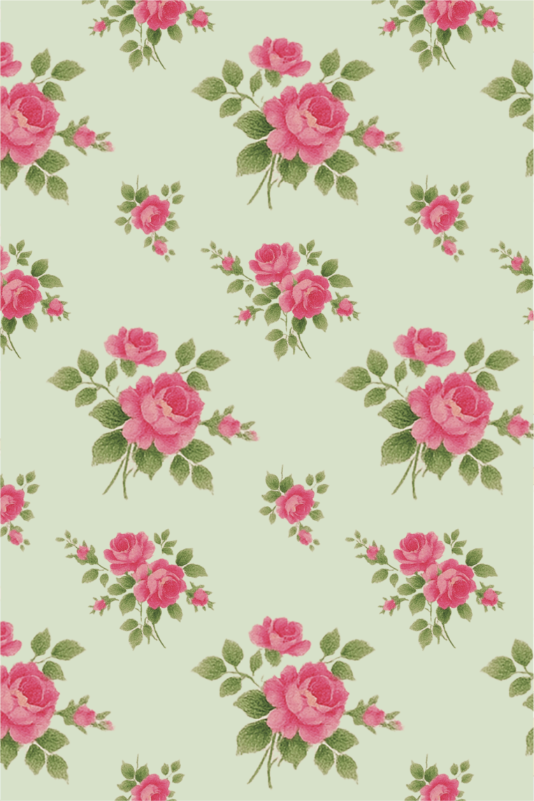 FLORAL BUMPER CASE (GREEN)