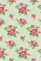 FLORAL BUMPER CASE (GREEN)