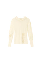 SHEER SLIM-FIT HOODIE (IVORY)