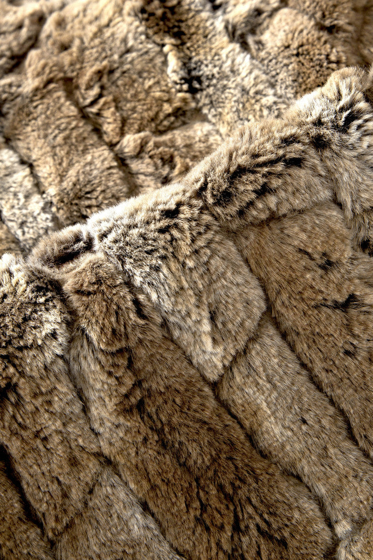 REGULAR FIT FUR JACKET (QUILTED YELLOW) - 11