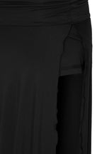 SLIT MIDI SKIRT PANTS (BLACK)