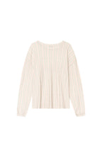 WALLPAPER POINTELLE LONG SLEEVE T-SHIRT (MELANGE GRAY)