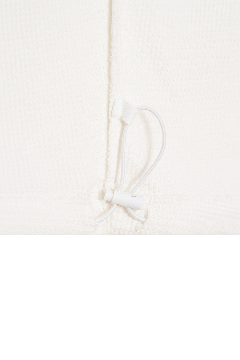 TWIN ZODIAC WAFFLE PANTS (WHITE)