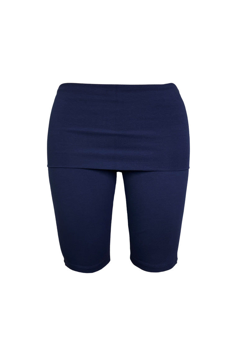 FOLDOVER CAPRI PANTS (NAVY)