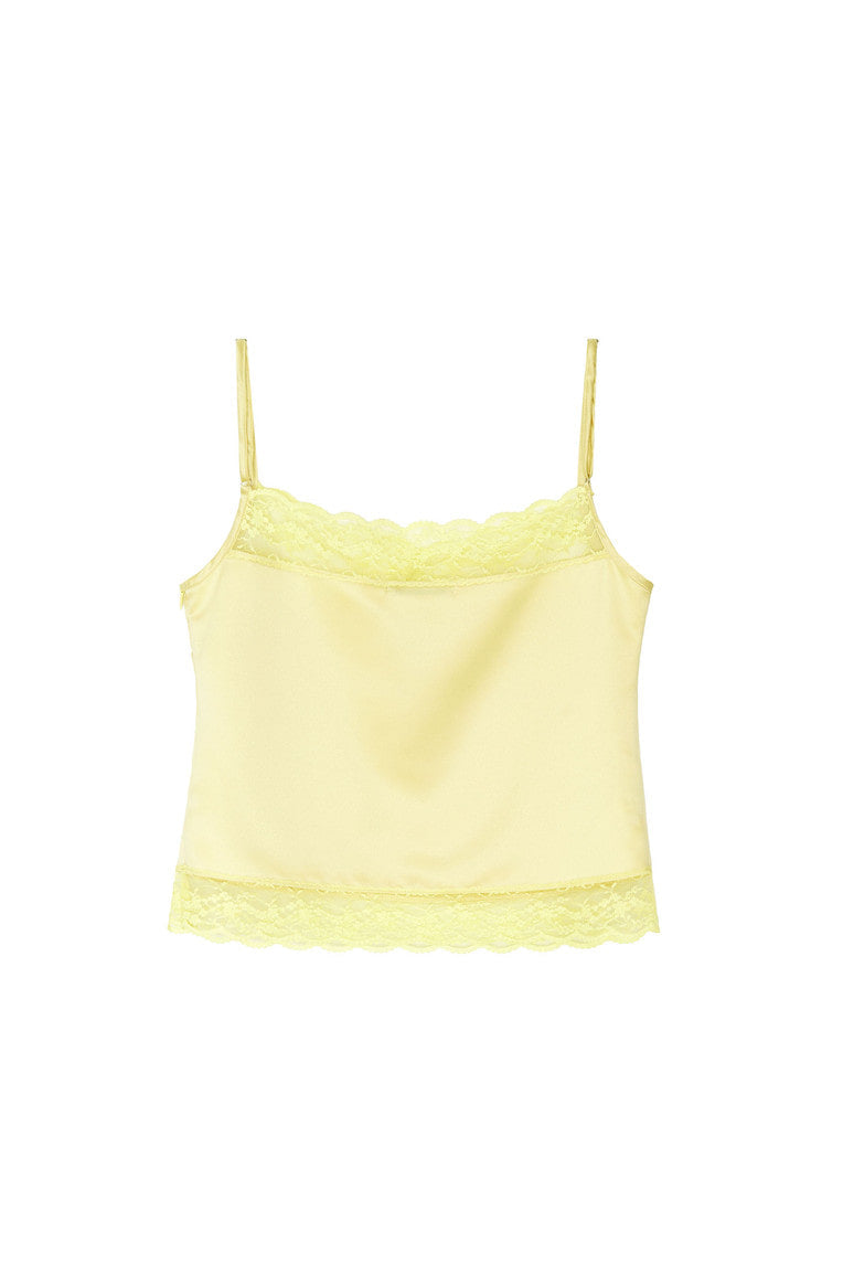 LACE TRIM SLIP CAMISOLE (YELLOW)