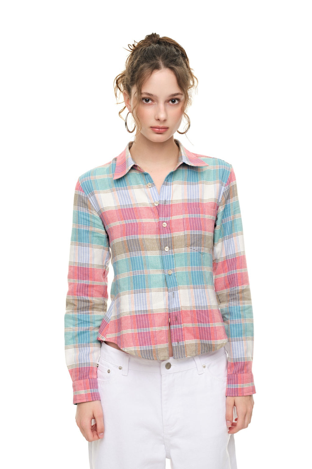 PLAID SLIM-FIT SHIRT (RED)
