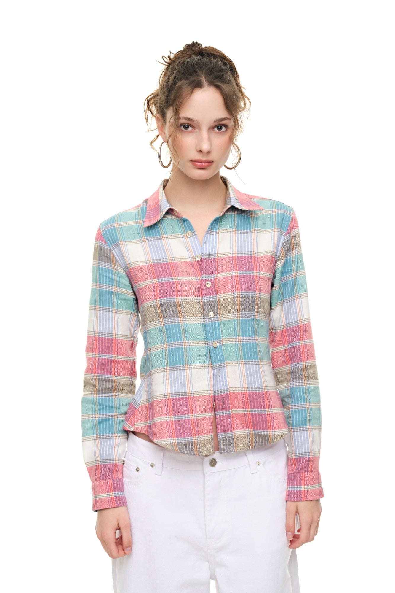 PLAID SLIM-FIT SHIRT (RED)