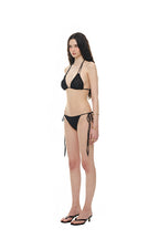 FLORAL BEADS BIKINI (BLACK)