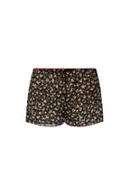 FLORAL MICRO SHORTS (BLACK)