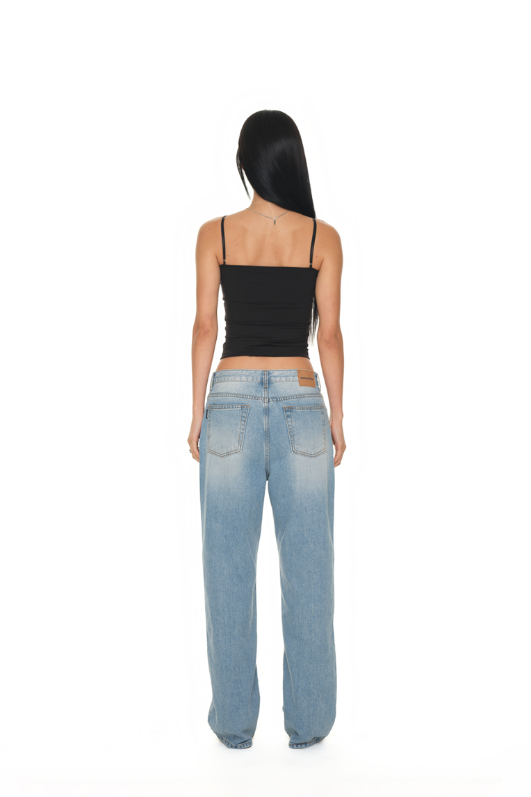 LOW RISE LOOSE-FIT JEANS (LIGHT BLUE)
