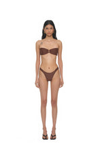 WOOD O-RING BIKINI (BROWN)