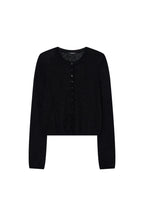 MOHAIR SLIM-FIT CARDIGAN (BLACK)