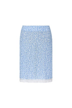 LACE POINT SPARKLE MIDI SKIRT (LIGHT BLUE)