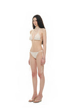 FLORAL BEADS BIKINI (CREAM)
