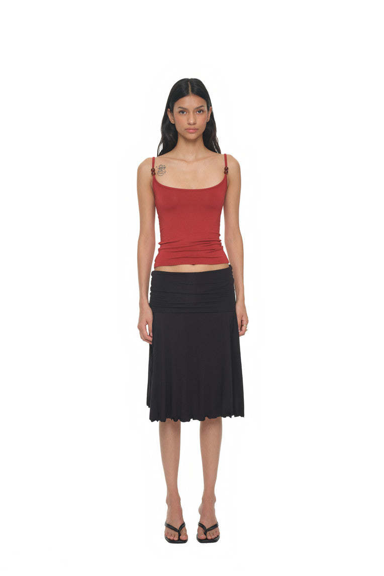 BUBBLE BEAD TANK TOP (RED)