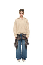 HEAVY KNIT ZIP-UP HOODIE (BEIGE)