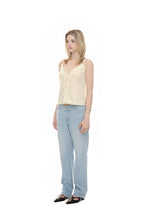 LACE SLIP SLEEVELESS TOP (YELLOW)